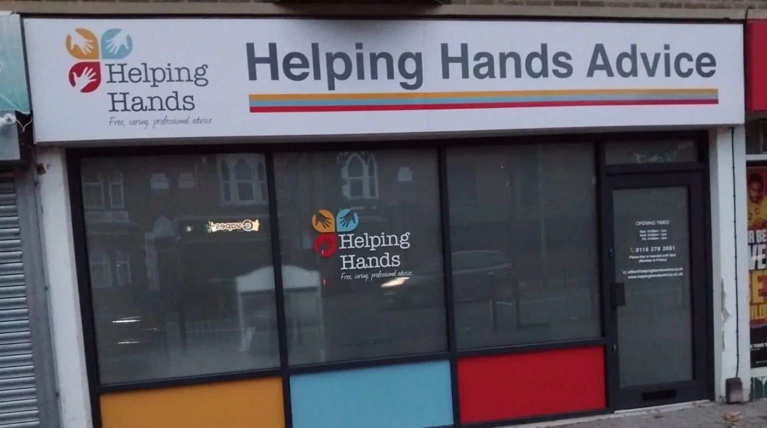 Helping Hands Advice office front