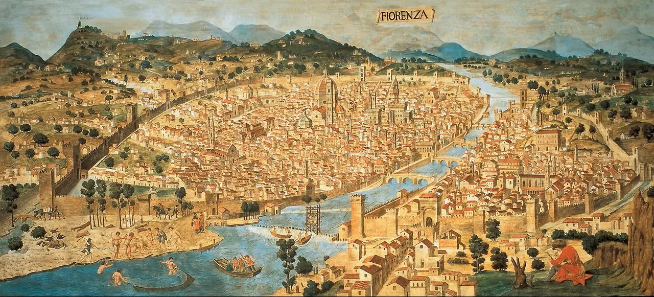 Painting of 1427 Florence taken from https://www.itakehistory.com/post/the-florentine-catasto-of-1427